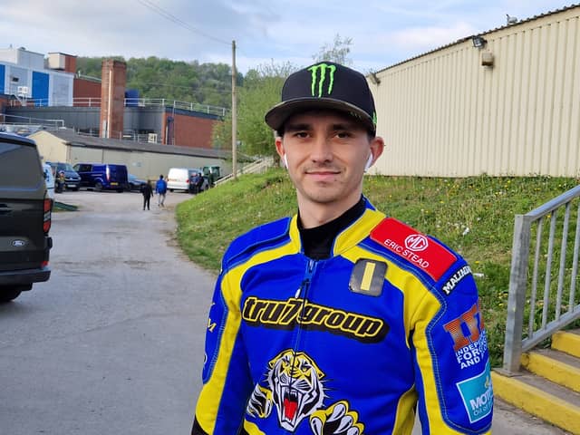 Jack Holder described the Sheffield speedway track as tricky following the weekend stock car racing. Photo: David Kessen, National World
