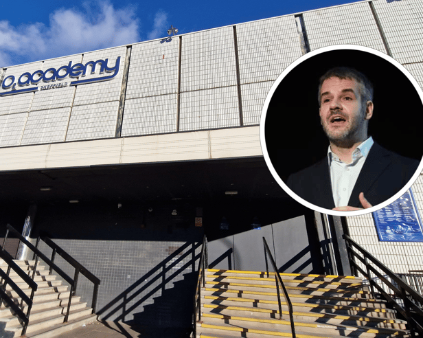 The O2 Academy on Arundel Gate would be a good site for a snooker arena, some believe. Inset: South Yorkshire mayor Oliver Coppard.