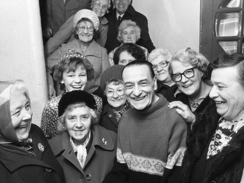 Bobby Thompson with fans at the Sunderland Empire in 1981. AI said: "A comedian from Penshaw area, beloved locally for his humour and because he came from “ordinary” Sunderland roots.