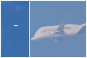 Thousands of The Star's readers have seen a Sheffield mum's footage of a 'UFO' flying over the city on May 6, and several believe it may have been an Airbus Beluga. Images by Jennifer Dunstan and Sam Wragg.