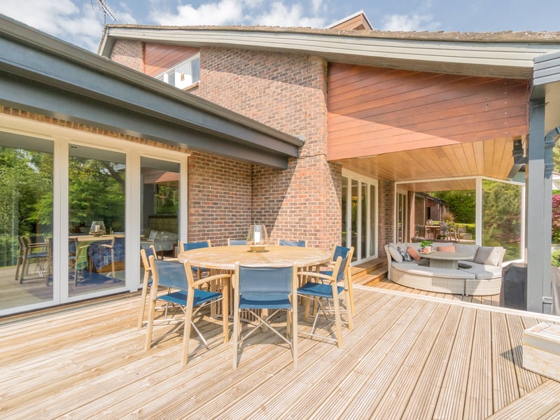 Exterior: The home benefits from a gated entrance with secure phone entry system and a separate triple garage. The gardens include well-maintained lawns and decking areas for al fresco dining on warmer days.
The property is priced at offers over £1.5m. Contact Rettie & Co. on 0131-220 4160 for additional information.