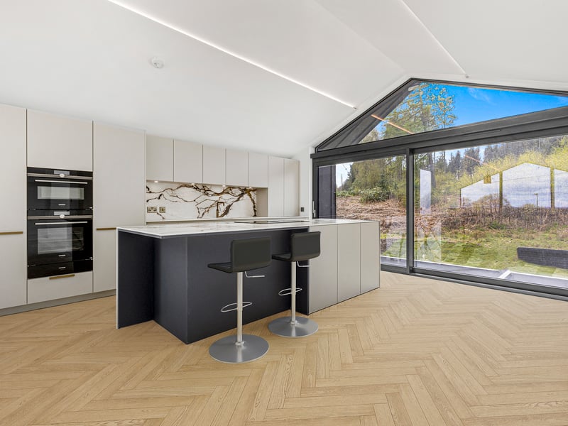 The home was designed by award-winning partners Arka Architects to a high specification using luxury materials.
