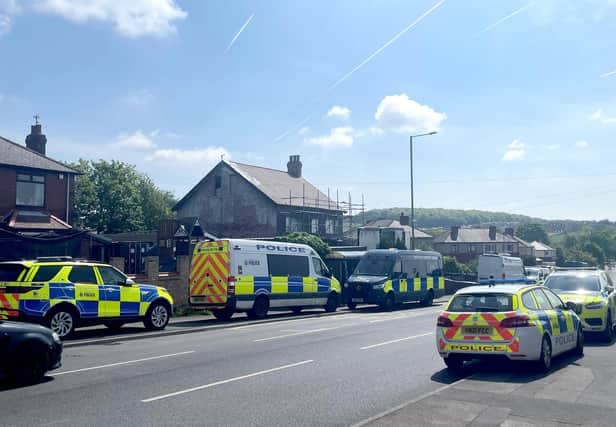 A cordon affecting more than 100 properties in Grimethorpe, Barnsley - resulting in the evacuation of numerous residents - was initially put in place as a precautionary meaure until the suspicious items were removed