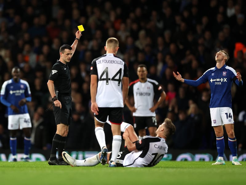 101 yellow cards 0 red cards