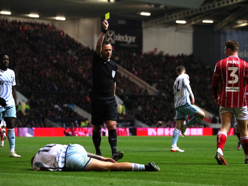 71 yellow cards 1 red card
