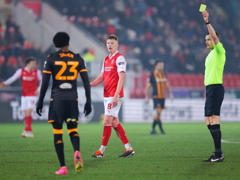 101 yellow cards 1 red card