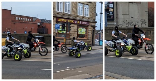 We’re asking for your help to identify two off-road bike riders in connection to reports of anti-social and dangerous driving in Sheffield.
Speaking on April 5, 2024, a South Yorkshire Police spokesperson said: "On Friday 19 March 2024, just before 5.30pm we received reports of off-road bikes driving in a dangerous and anti-social manner on Middlewood Road.
"Enquiries have led officers to releasing three images of riders they would like to speak to in connection to the reports.
"It is believed the men were aged in their 20s and around 5ft 10ins tall."
Do you recognise them? If you can help, please contact police online, via live chat or by calling 101 quoting incident number 783 of March 19, 2024.
