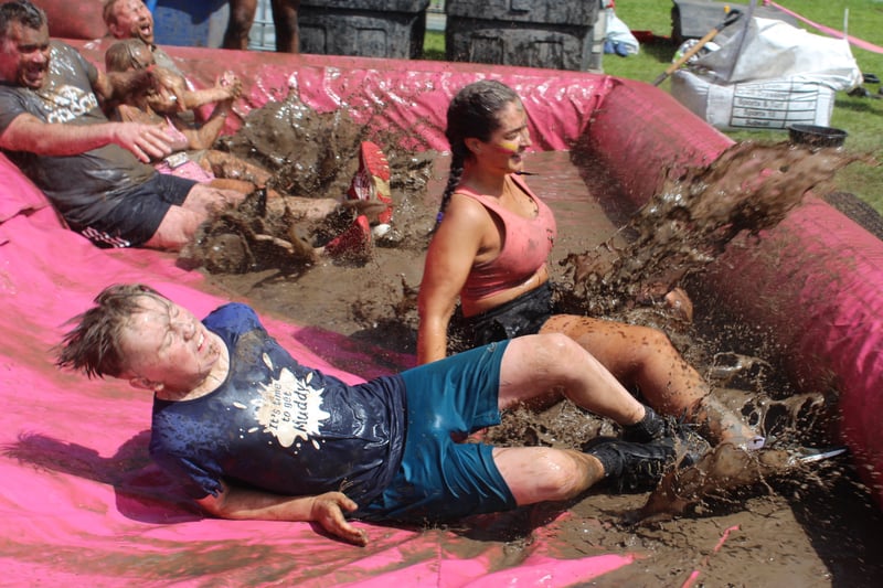 The weekend included the Pretty Muddy obstacle course