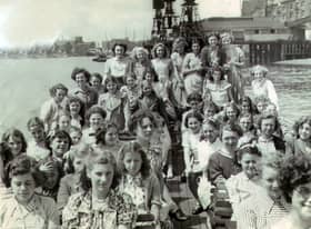 Children at Coleridge Road Secondary Modern School in 1952 