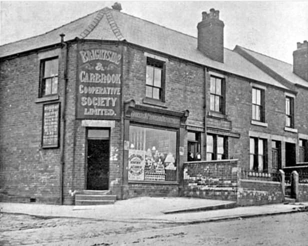 Brightside and Carbrook Co-operative Society shop, Intake, Sheffield, in 1903