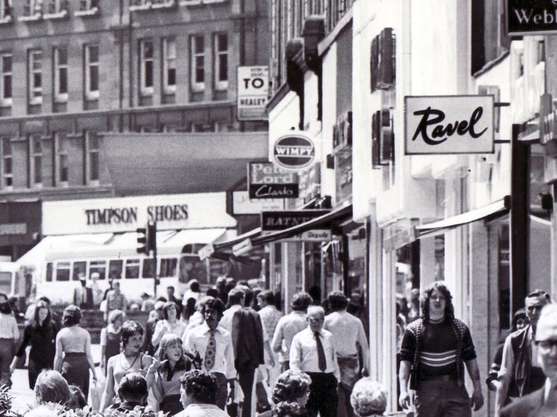 Shoppers in Sheffield in 1971
