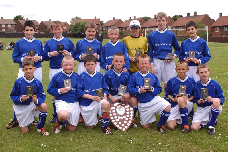 The Grangetown Primary School team which won the Robinson Shield in May 2003.