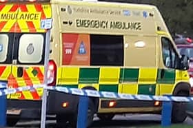 A woman was taken to hospital after the police incident in Batemoor last night. File picture shows an ambulance. Photo: David Kessen, National World