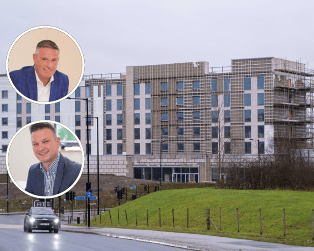 Jamie Baird, top, and James Philips of JBP Construction have stepped up to finish the £20m Marriott at Catcliffe.