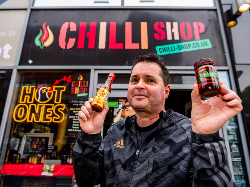 Hannah Walmsley recommended The Chilli Shop in the Merrion Centre as "the best place for anything hot sauce related". The business is owned by Frank Jay (pictured). 