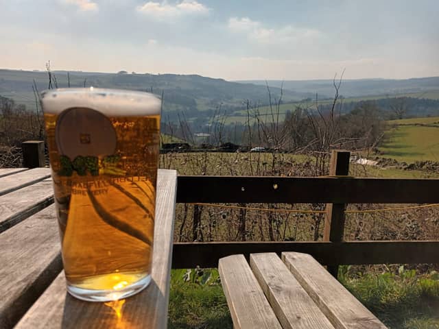 The view from the beer garden of the popular Old Horns Inn, in High Bradfield, Sheffield. The pub is closing from May 20 to June 15 for a major refurb.