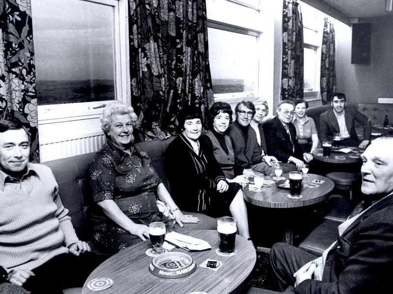 Guests at Hackenthorpe Social Club, Sheffield, on May 16, 1977
