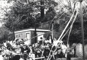 Dancing round the Maypole at Hucklow Road school, Firth Park, on May 18, 1983