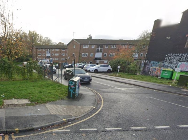 On Firshill Close, Burngreave, two reports of dog fouling were received by Sheffield City Council during 2023