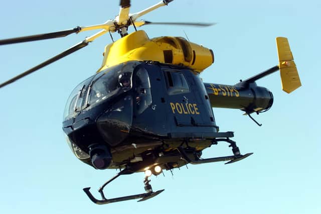 A police helicopter was sent to Batemoor, Sheffield to search for a suspect after the incident. Photo: Dean Atkins