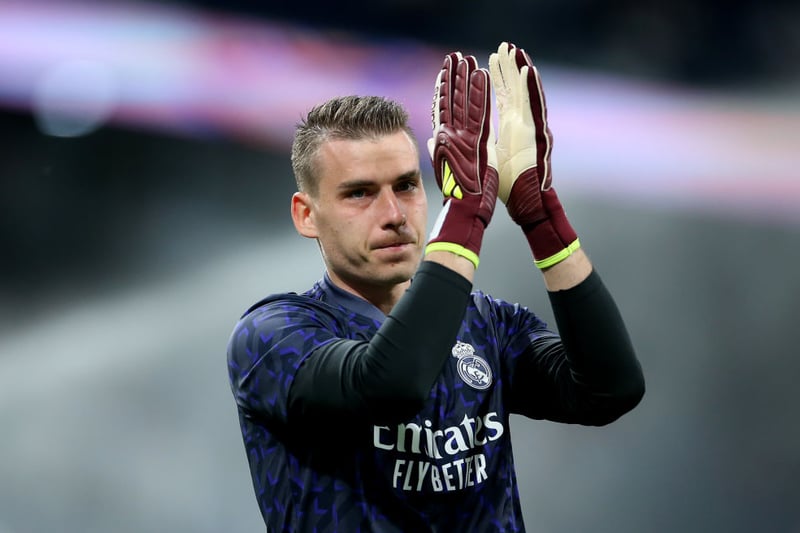 Real Madrid's goalkeeper has been tipped to make a £9m move to London. He's been filling in for the injured first choice Thibaut Courtois this season.