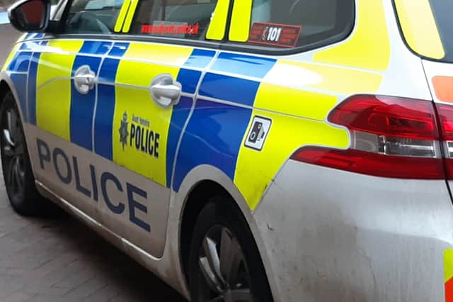 File picture shows South Yorkshire Police car