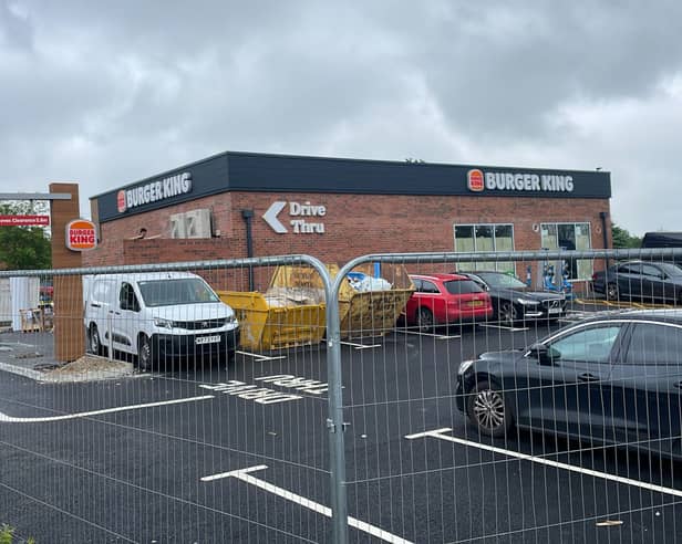 The familiar orange and red Burger King logo can be seen on the fast food outlet on Sevenairs Road, Beighton, next to the JD Wetherspoon Scarsdale Hundred, ahead of it opening next month.