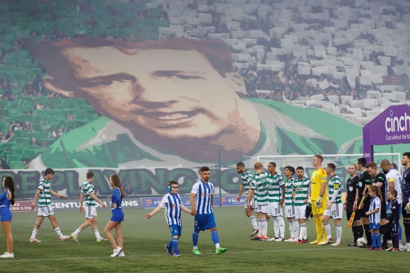 The banner was on display for a lengthy amount of time pre-match as ultimate respect was shown.