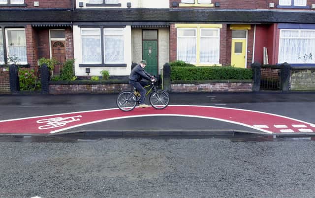 The shortest of shortest cycle lanes was the talk of Leeds in November 2001.