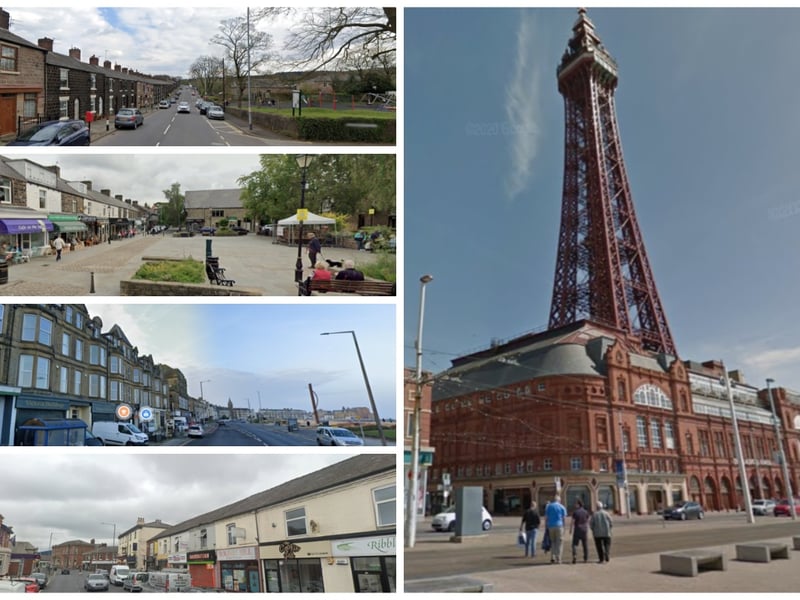 Lancashire cities, towns and villages ranked in order of cheapest to most expensive