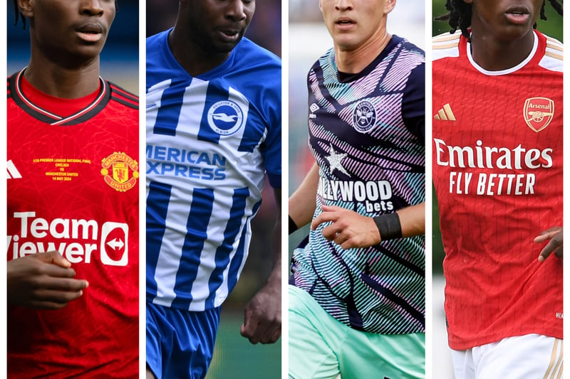 From left-right, Habeeb Ogunneye, Odel Offiah, Fin Stevens and Brooke Norton-Cuffy are all interesting right-back options for Pompey this summer.