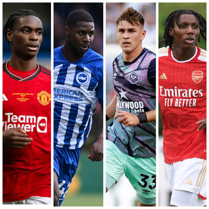 From left-right, Habeeb Ogunneye, Odel Offiah, Fin Stevens and Brooke Norton-Cuffy are all interesting right-back options for Pompey this summer.