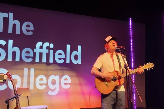 Ed Sheeran surprised music students at the Sheffield College on Thursday.
