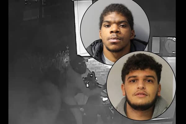 Nizar Msaad, 22 and Shaquille Allen, 26 convicted after revealing their faces in front of a CCTV camera.