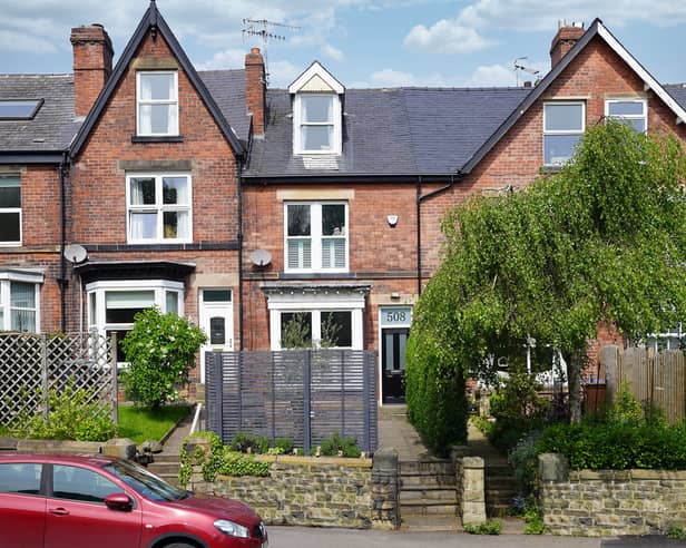 This terraced S10 home has four bedrooms.