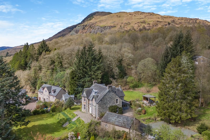 This former manse has been turned into a beautiful five-bedroom home in the stunning Loch Lomond & The Trossachs National Park.