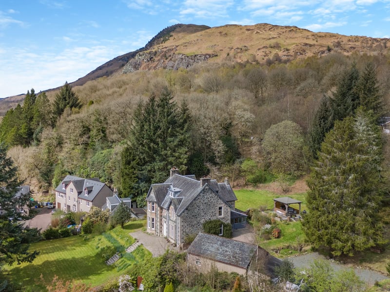 This former manse has been turned into a beautiful five-bedroom home in the stunning Loch Lomond & The Trossachs National Park.