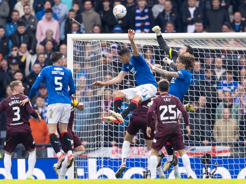A Cyriel Dessers brace ensured Rangers secured a place in the Scottish Cup Final and left Hearts to consider what might have been.