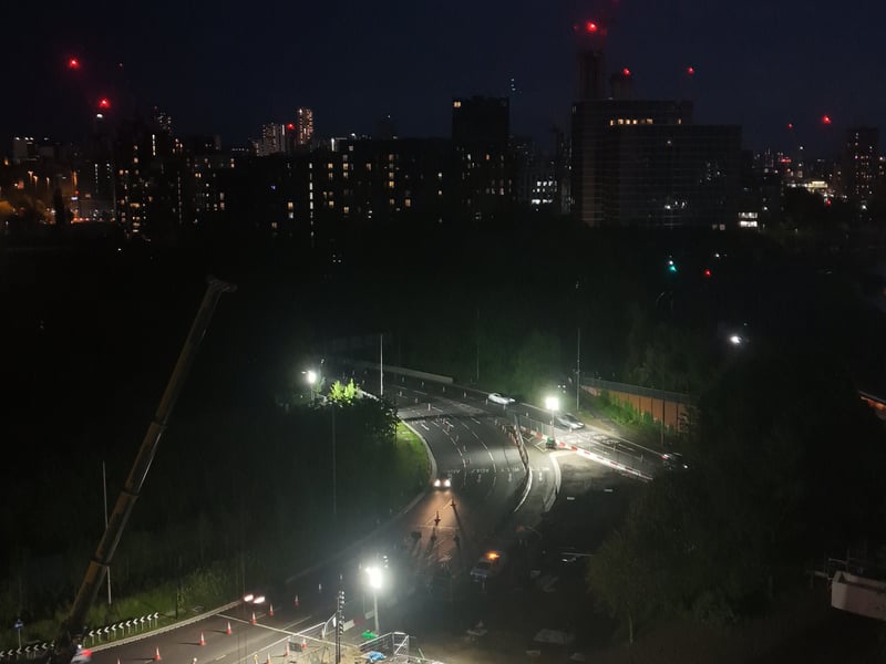 There has been a five mile night-time diversion in place across this week.