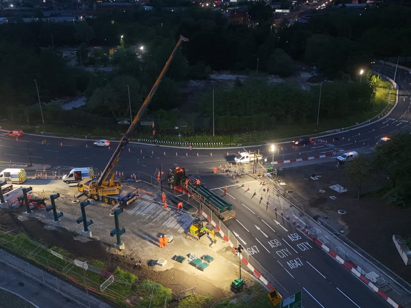 Works will take place on the Armley Gyratory tonight (Saturday, May 18) over one night from 7pm to 11am Sunday, May 19.