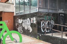 Graffiti in Sheffield city centre. File photo by Bridget Ingle