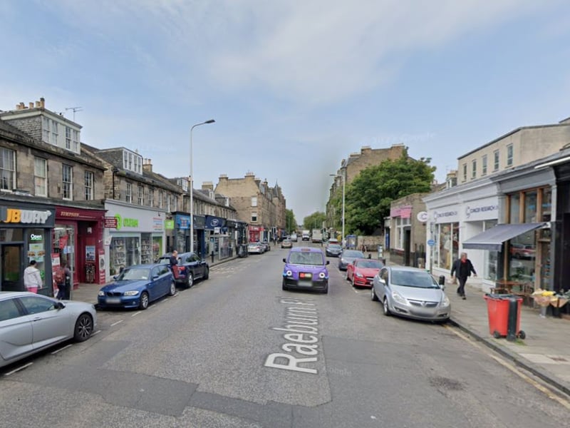 The trendy neighbourhood of Stockbridge - with its main shopping street Raeburn Place regularly appears in Ian Rankin's crime novels. In The Falls it's the location of a chase scene as Rebus pursues retured forensic pathologist Donald Devlin throught he streets of Stockbridge before they fall into the Water of Leith.