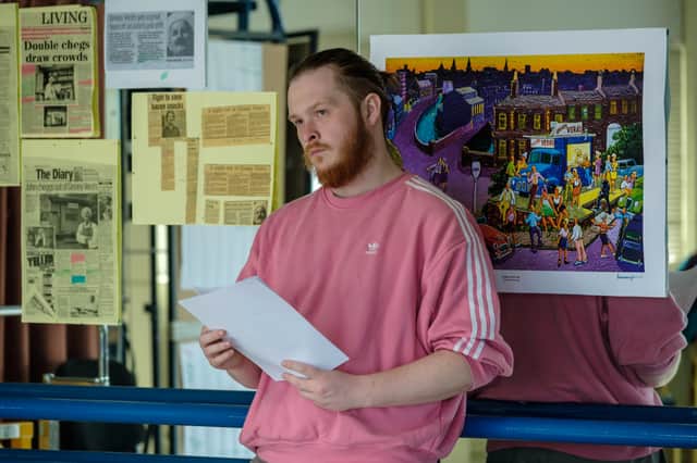 Director Luke Mosley during rehearsals for the new Greasy Vera's play