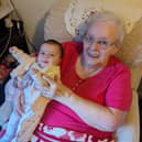 Mary Biggin with her great grandaughter, Poppy.