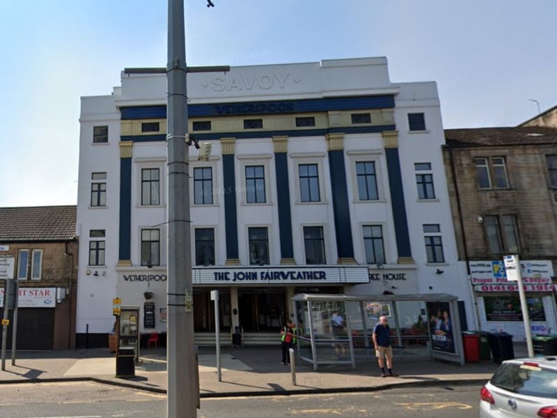 Cambuslang's Main Street is the location of the third best reviewed Wetherspoons pub in Scotland - the John Fairweather. The pub scores 451 excellent reviews - a 48.34 per cent approval rating. Built in 1929 as the Savoy Cinema, the pub that now occupies the landmark building is named after the Glasgow-born architect John Fairweather. It's also housed a bingo hall in its varied life.