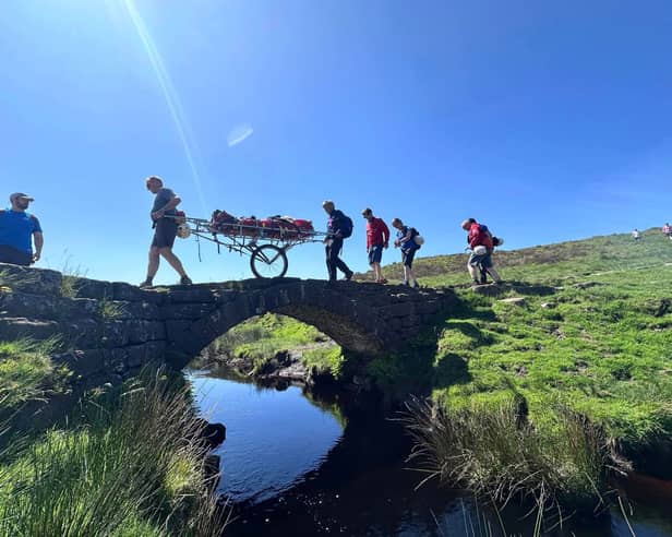 One walker had their exploration in Burbage Valley, Sheffield, cut short after sustaining an injury to their lower leg. Photo: Edale Mountain Rescue Team