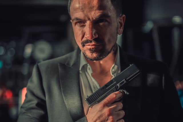 Peter Andre in a publicity still from Bullet. Photo: Darksky Entertainment