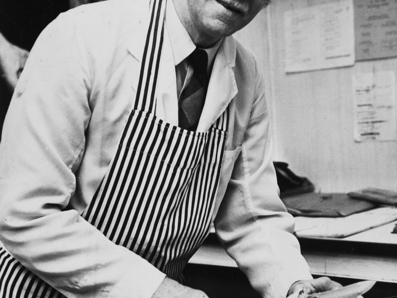 Arthur Butler served his last customer in his little butcher's shop in Normanton High Street in January 1974. He took over the shop from his father in 1940. "I have not had a holiday since 1945," he said. "And maybe now I will be able to catch up on some time off."