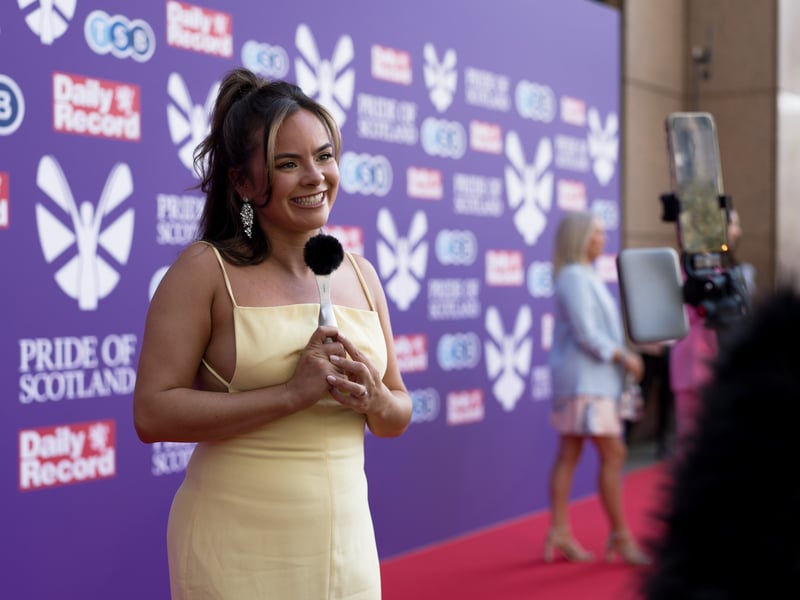 Capital Radio presenter Robyn Richford was another famous face on the red carpet. 