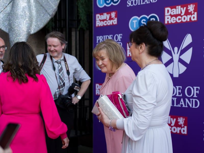"I Dreamed a Dream" star Susan Boyle was amongst the famous faces at the event. 